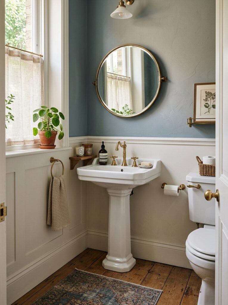 half bathroom with pedestal sink 202606141555