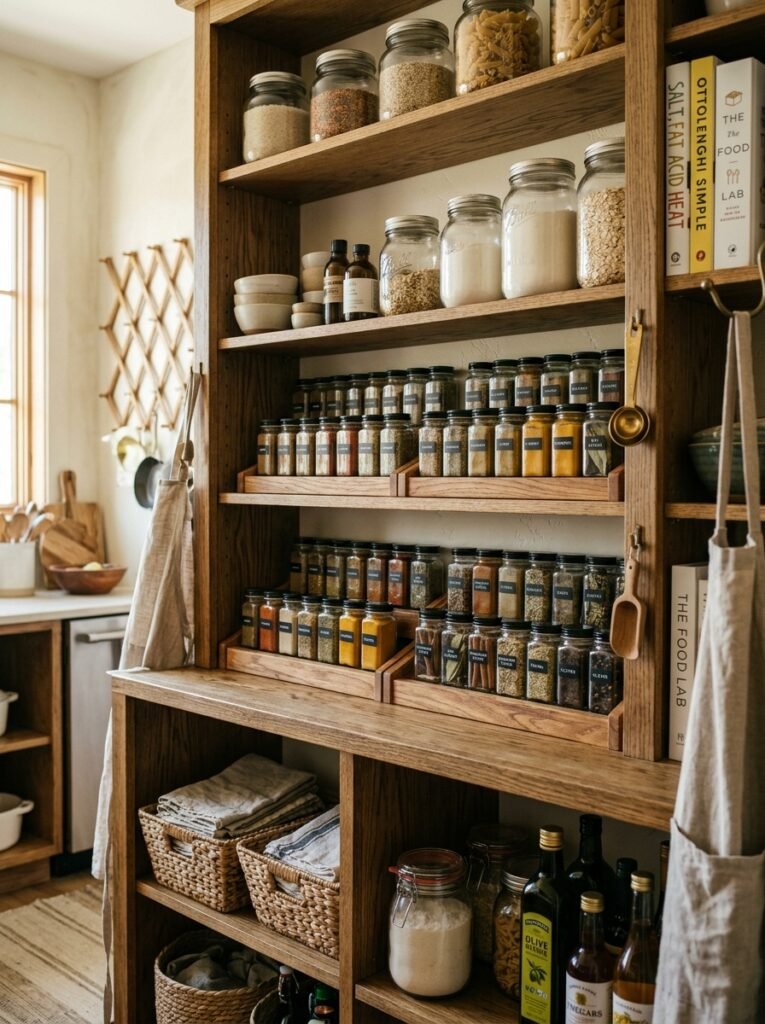 20 Pantry Organization Ideas For a Clean and Clutter Free Kitchen kitchen pantry with spice racks