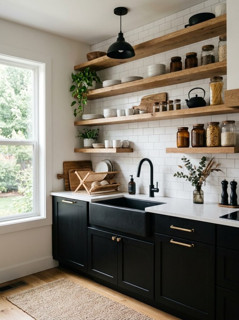 kitchen with open shelving 202606181742