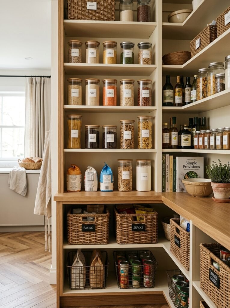 20 Pantry Organization Ideas For a Clean and Clutter Free Kitchen organized kitchen pantry