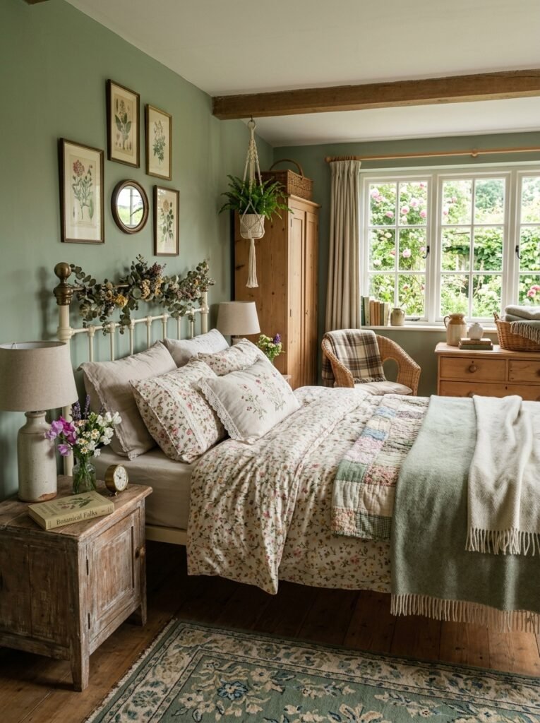sage green bedroom cottagecore s… 202606152254
