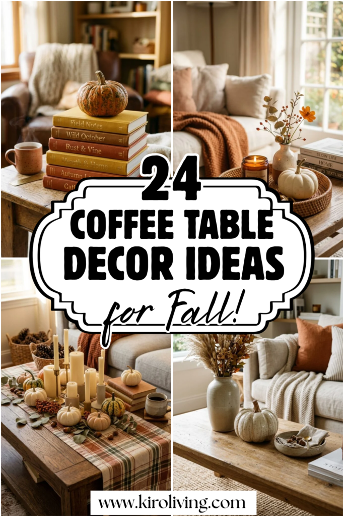fall coffee table decor ideas