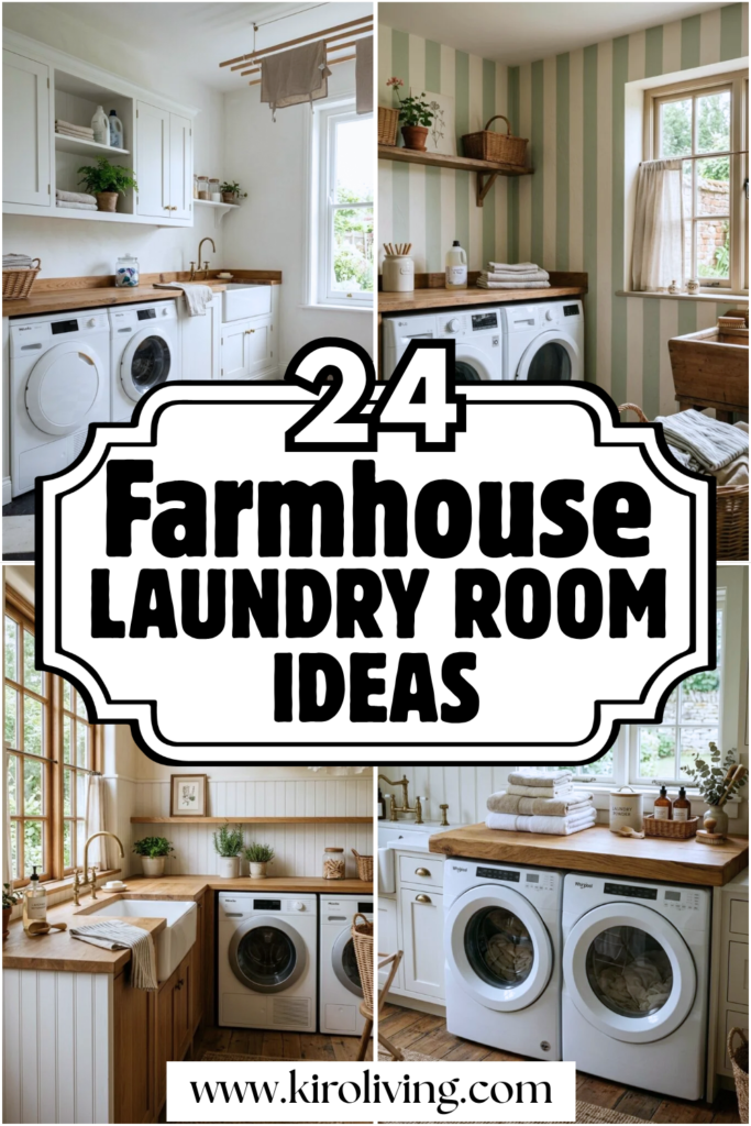 farmhouse laundry room ideas pin