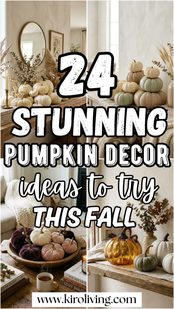 pumpkin decor ideas pin