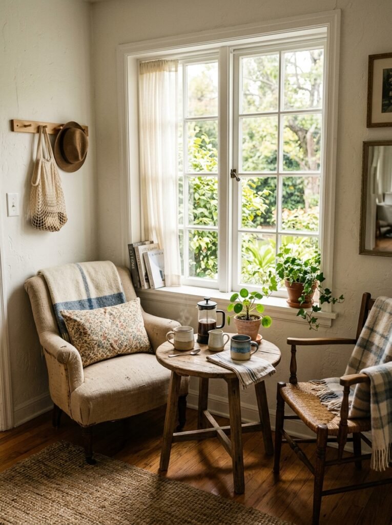 breakfast nook with small table and armchairs 202607061854