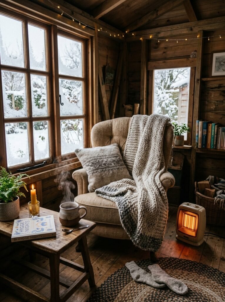 15 Dreamy She Shed Ideas For Your Own Backyard Escape cozy winter she shed interior