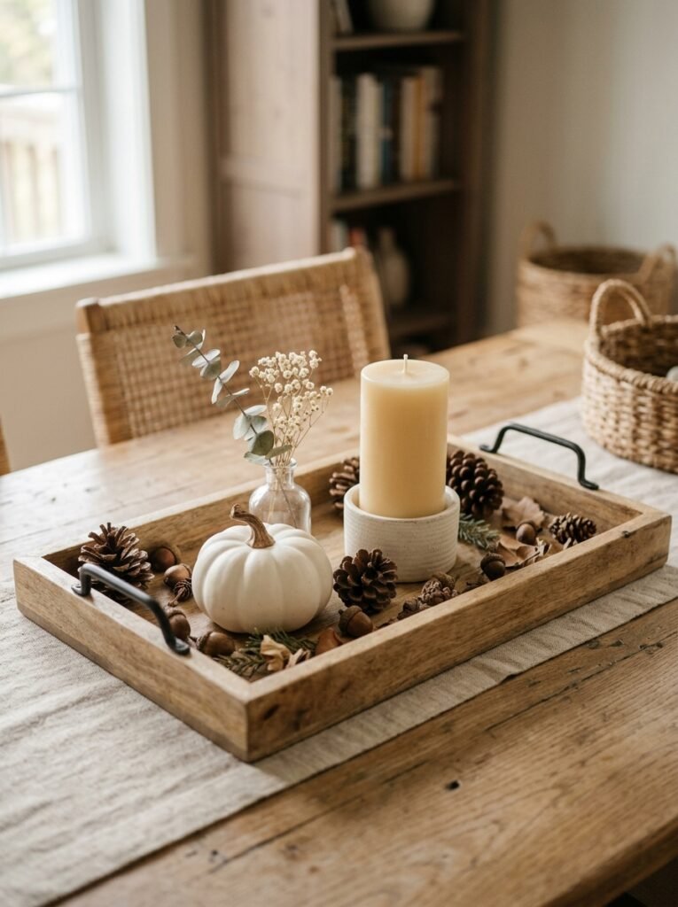 curated tray centerpiece