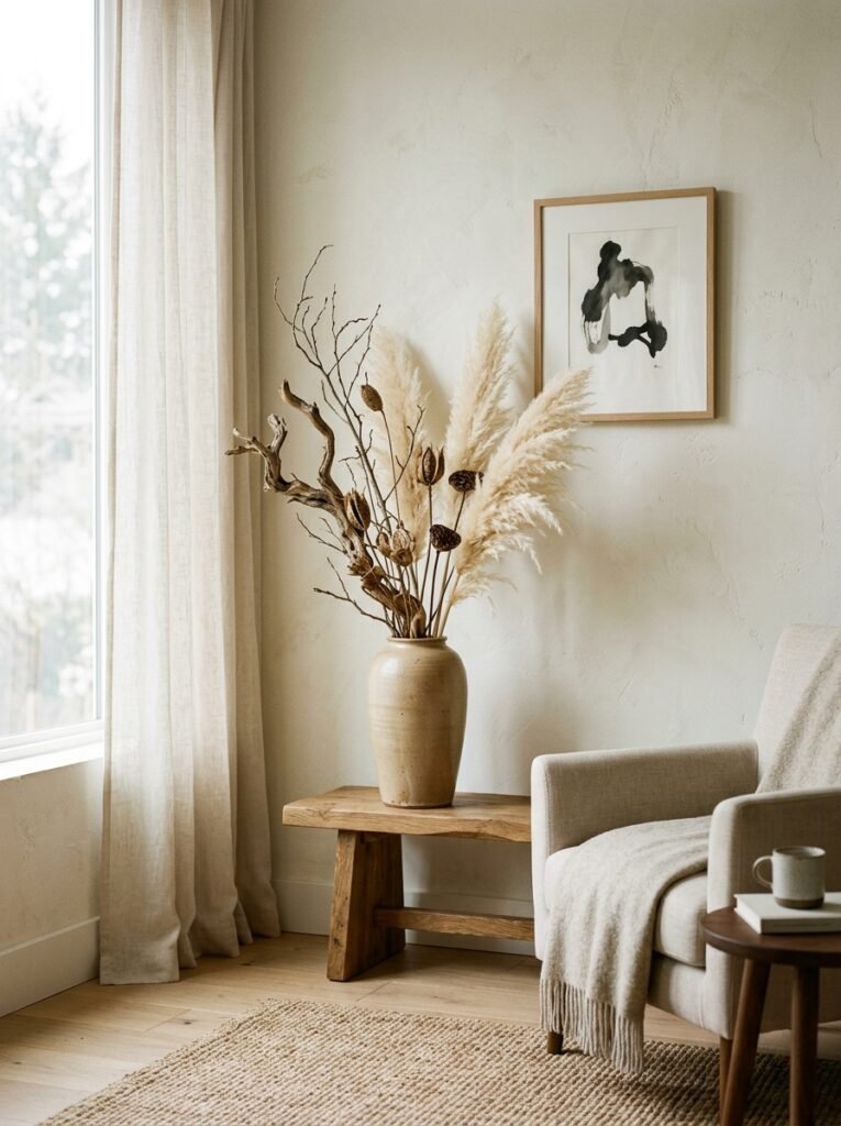 dried branches in ceramic vase 202607101946