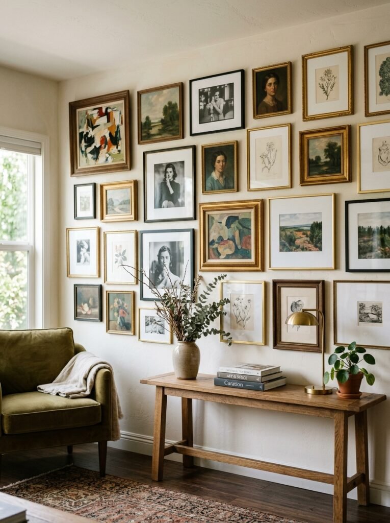 gallery wall artwork as decor 