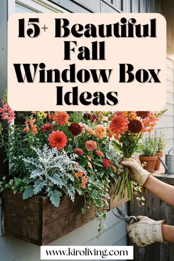fall window box planter ideas