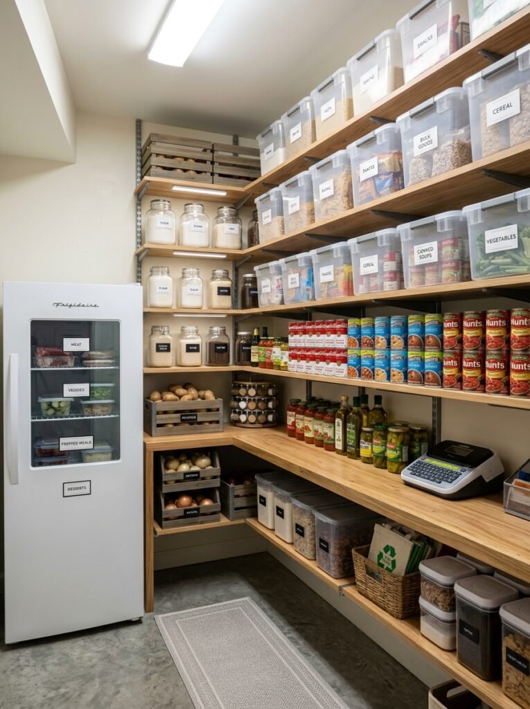 pantry inside basement