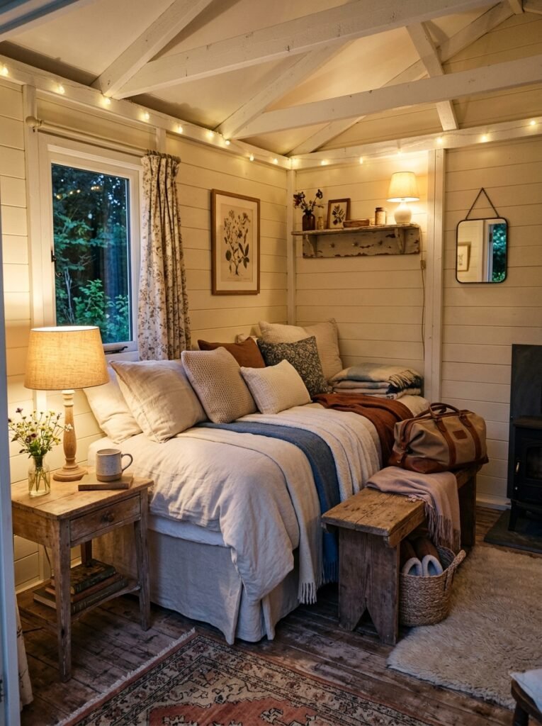 15 Dreamy She Shed Ideas For Your Own Backyard Escape she shed guest cottage interior