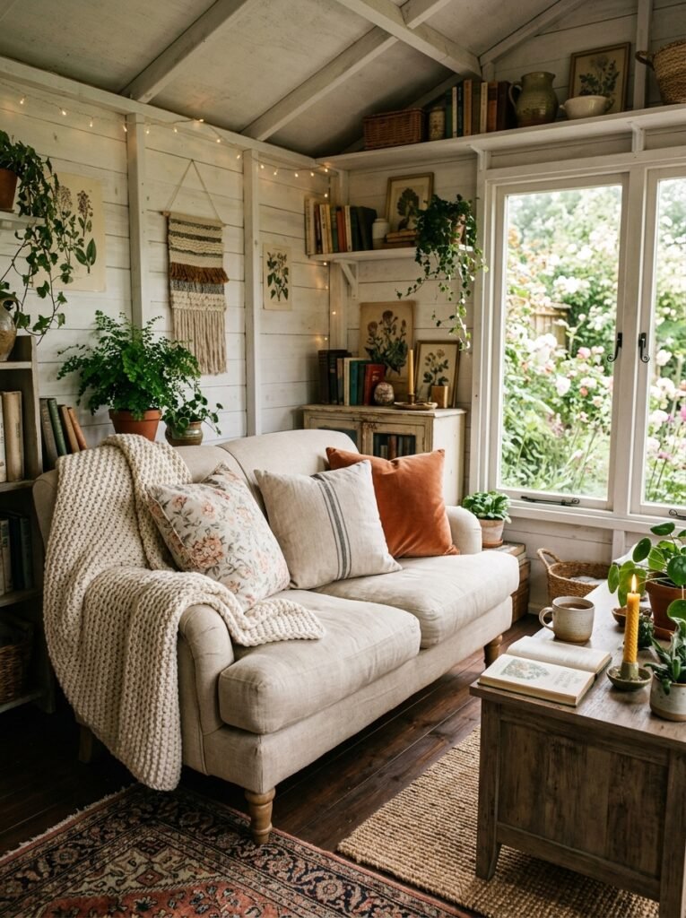 15 Dreamy She Shed Ideas For Your Own Backyard Escape she shed with comfortable seating