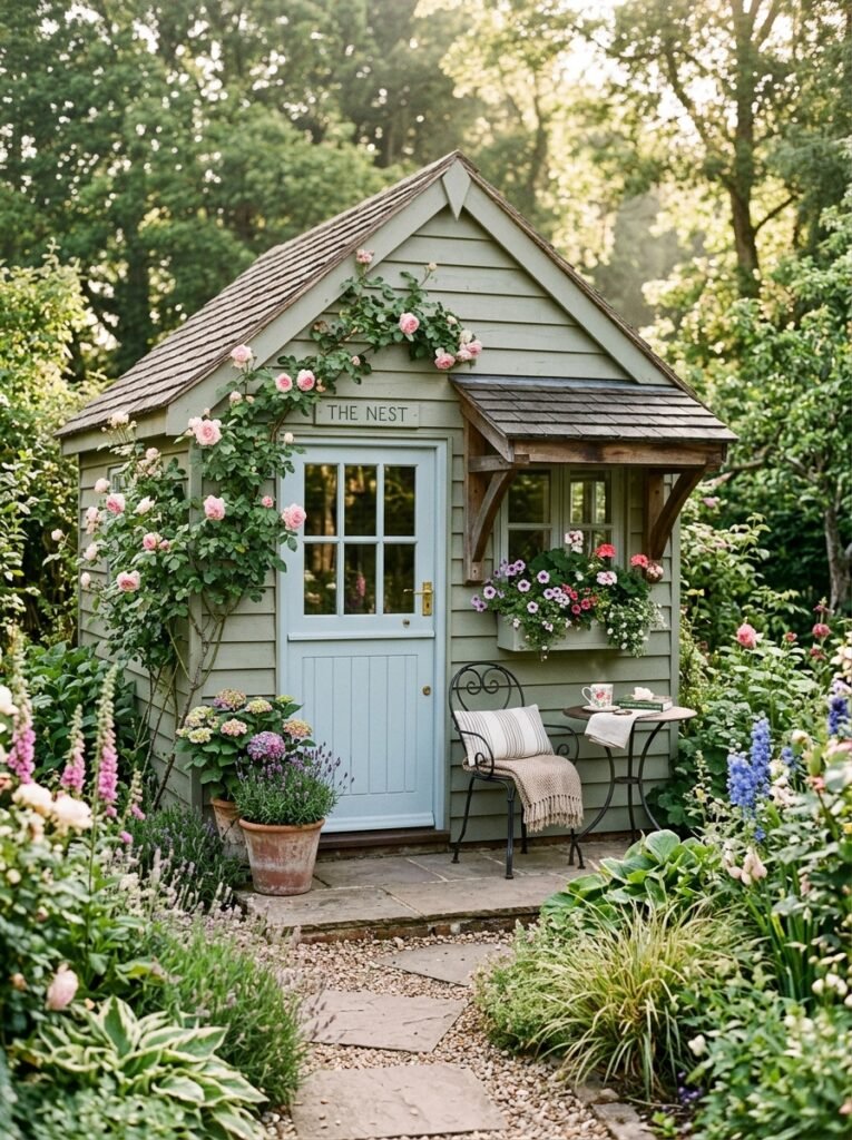 15 Dreamy She Shed Ideas For Your Own Backyard Escape she shed with tiny porch