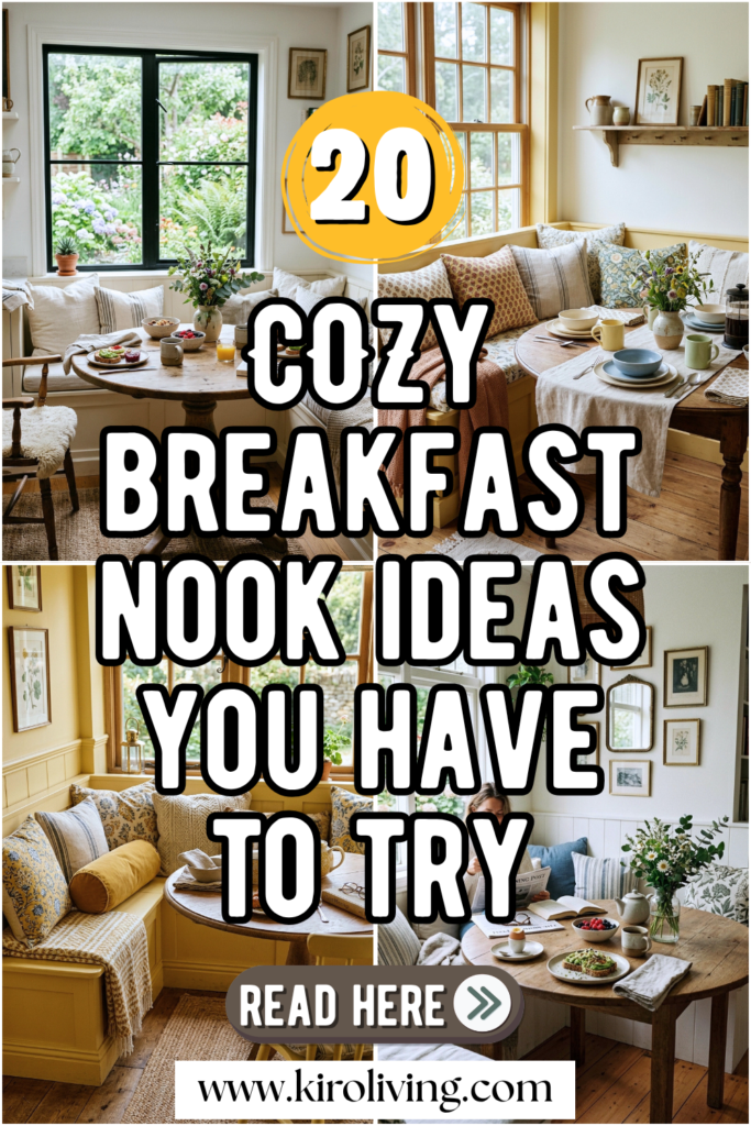 cozy breakfast nook ideas