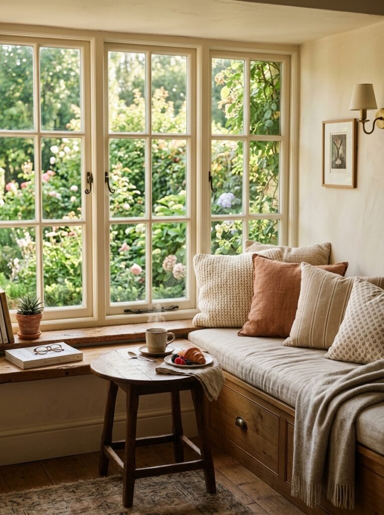 window seat breakfast nook garden 202607061846