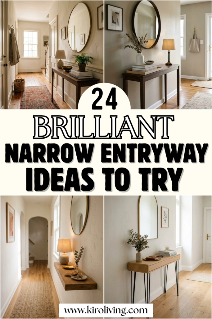 narrow entryay styling ideas pin