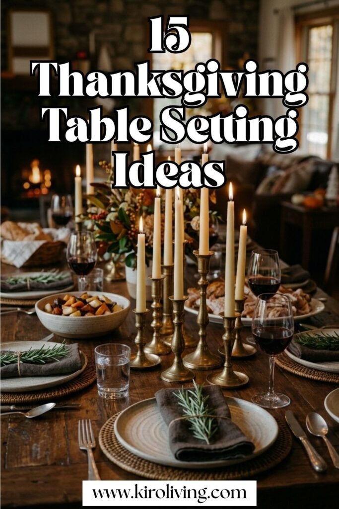 thanksgiving table setting ideas pin