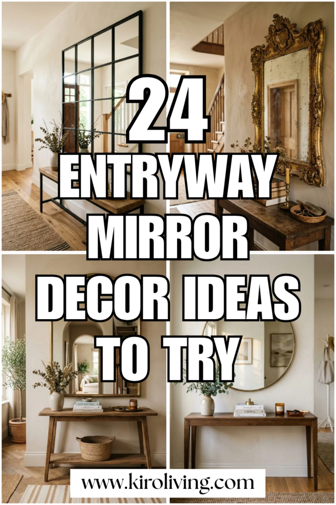 entryway mirror ideas pin