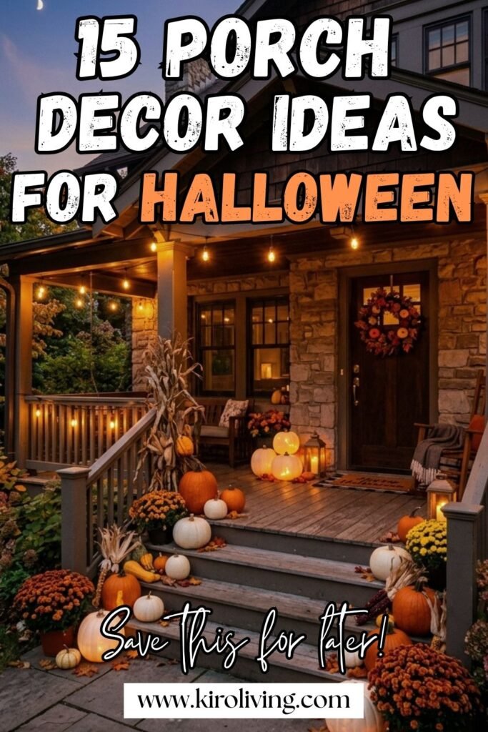 halloween porch decor ideas pin