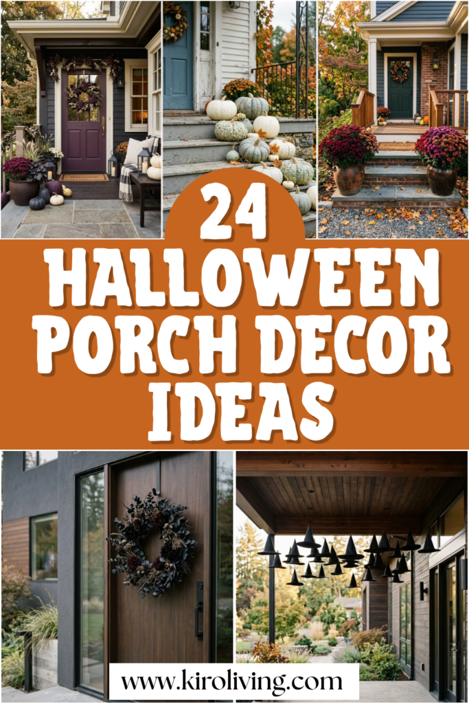 halloween porch decor ideas pin