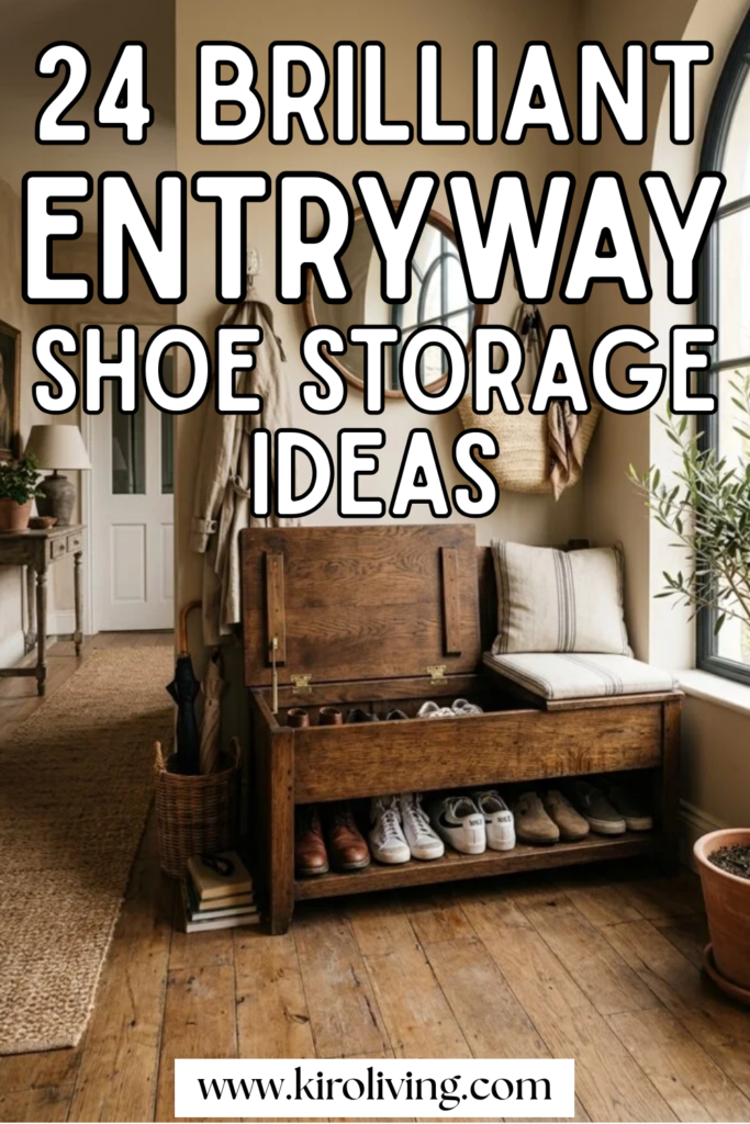 entryway shoe storage ideas pin