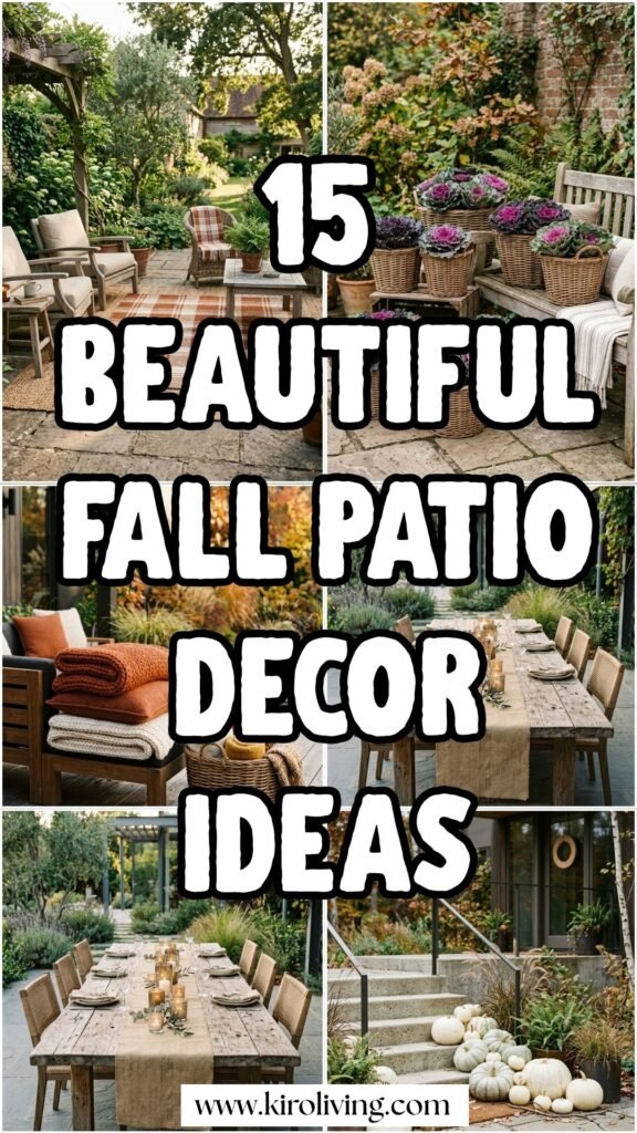 fall patio decor ideas