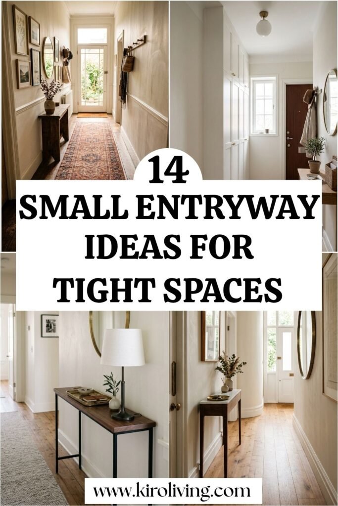 narrow entryway ideas pin