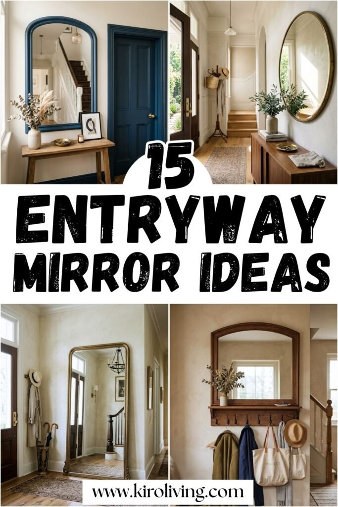entryway mirror ideas pin