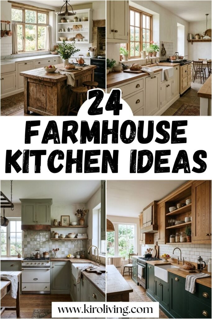 farmhouse kitchen ideas pin