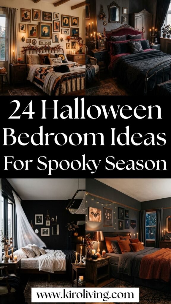 halloween bedroom ideas pin