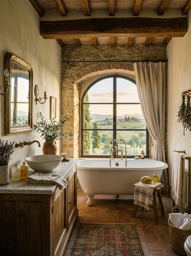 tuscan bathroom