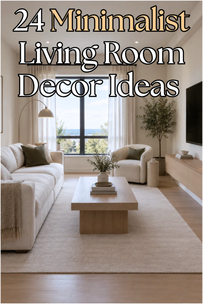 minimalist living room ideas pin