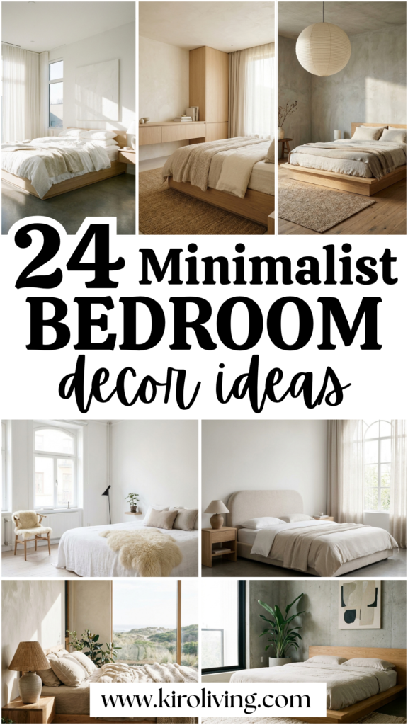 minimalist bedroom decor ideas pin