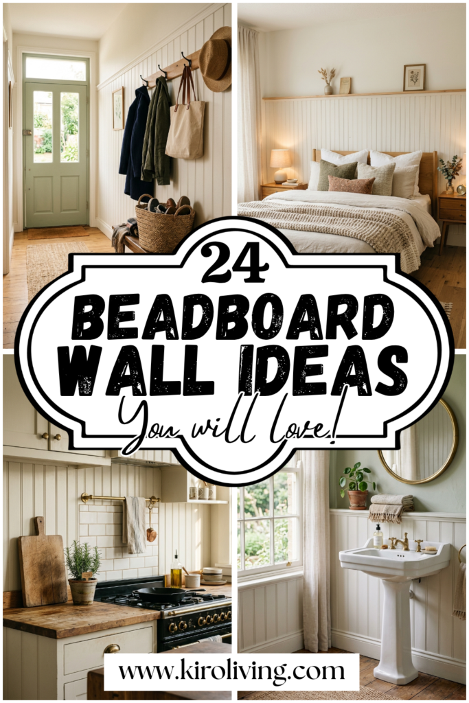 beadboard wall ideas pin